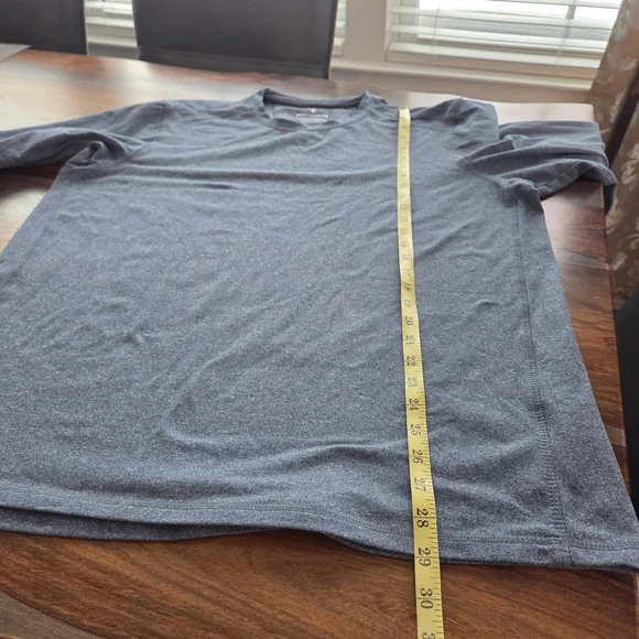 Free Country Men's Blue Long Sleeve Shirt xl Micro Tech Cozy Soft Warm - Picture 8 of 8